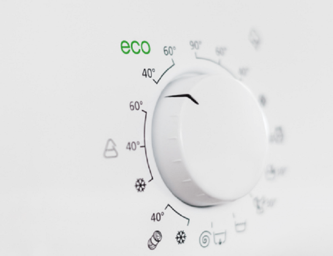 Eco wash setting on a washing machine